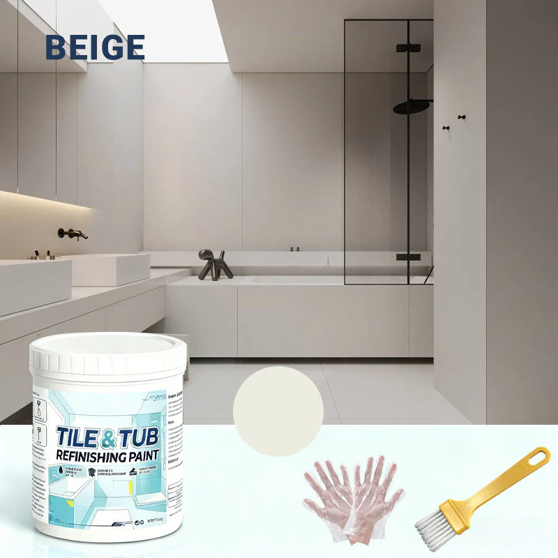 🔥 Last Day - 49% OFF 🛁 Bathroom Makeover Kit for Restoring Old Tiles & Tubs to Like-New Shine | Waterproof & Long-Lasting (Hardener Included)
