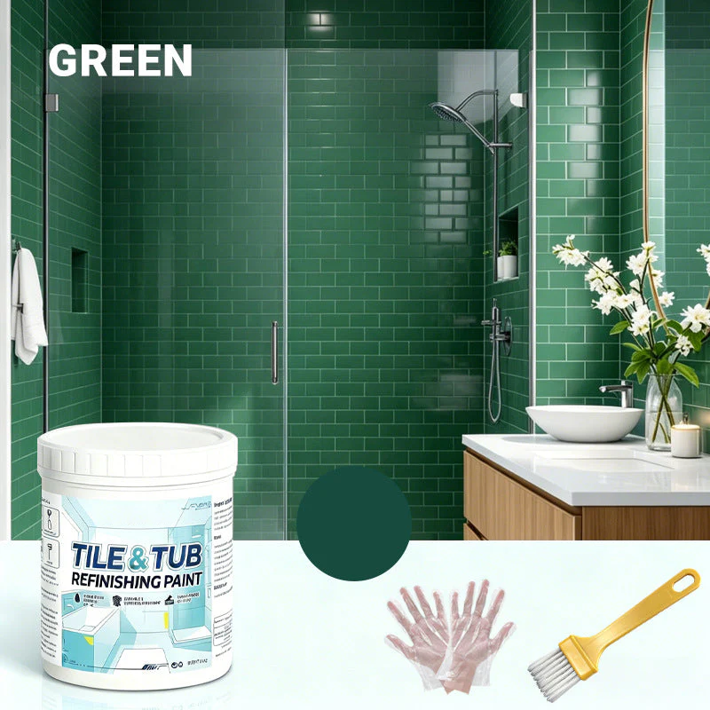 🔥 Last Day - 49% OFF 🛁 Bathroom Makeover Kit for Restoring Old Tiles & Tubs to Like-New Shine | Waterproof & Long-Lasting (Hardener Included)