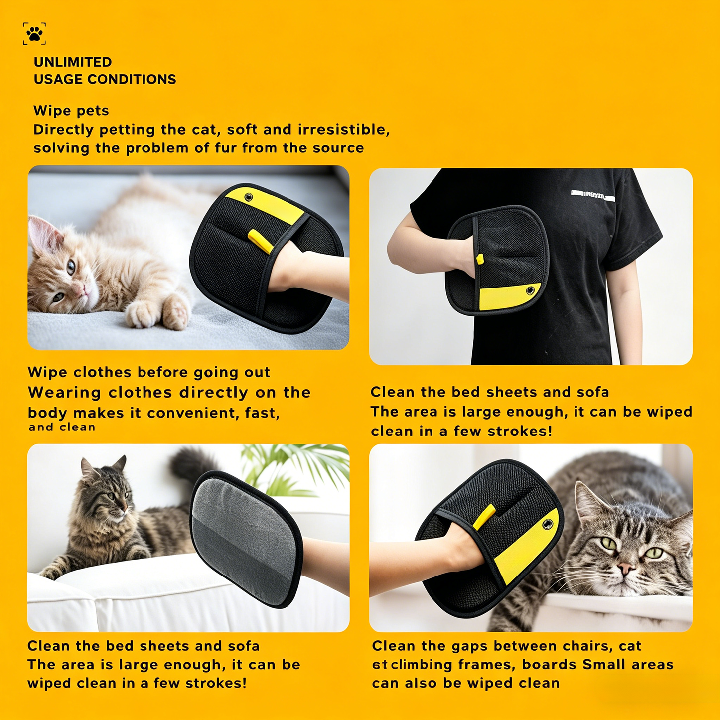 Last Day 50% OFF✨ - Pet hair remover Electrostatic gloves