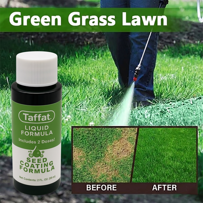 Easy Spray-On Grass Seed & Fertilizer Solution - Instantly Restore Thicker, Greener Lawns in Days