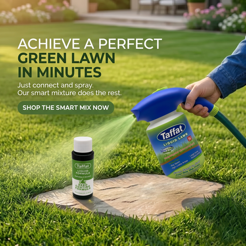 Easy Spray-On Grass Seed & Fertilizer Solution - Instantly Restore Thicker, Greener Lawns in Days