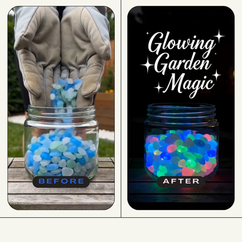 🔥LAST DAY SALE 50%OFF🔥🌈Colorful Glow in the Dark Garden Stones