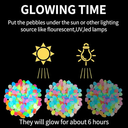 🔥LAST DAY SALE 50%OFF🔥🌈Colorful Glow in the Dark Garden Stones