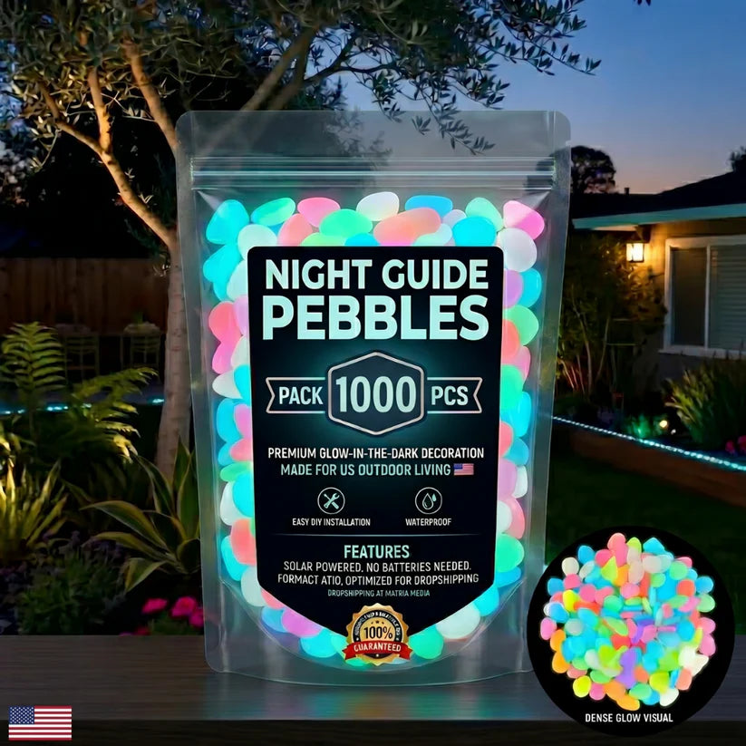 🔥LAST DAY SALE 50%OFF🔥🌈Colorful Glow in the Dark Garden Stones