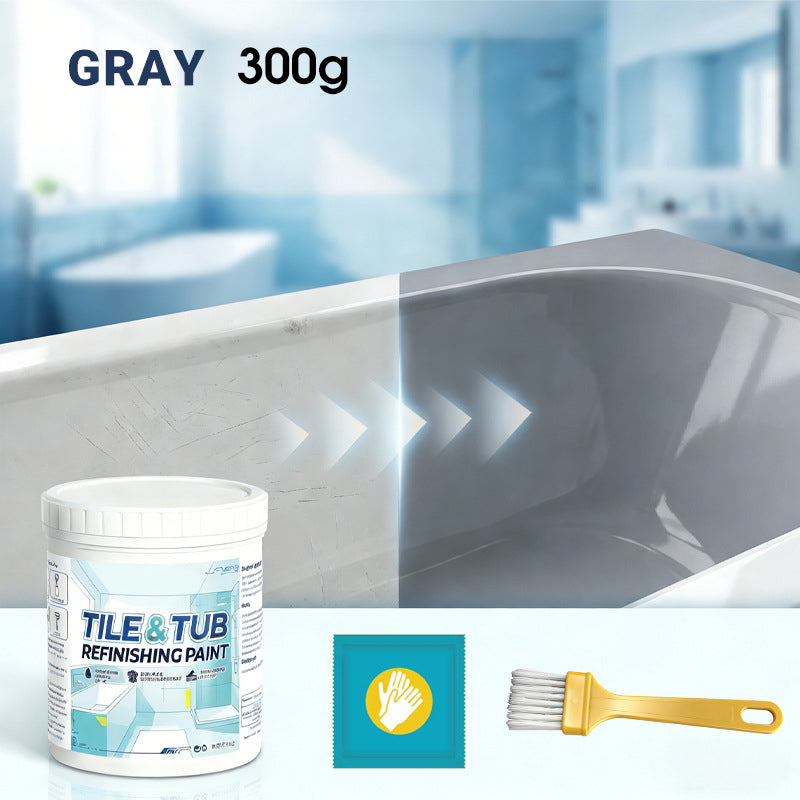 🔥 Last Day - 49% OFF 🛁 Bathroom Makeover Kit for Restoring Old Tiles & Tubs to Like-New Shine | Waterproof & Long-Lasting (Hardener Included)
