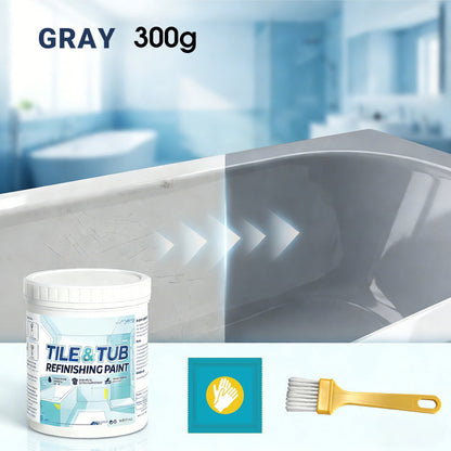 🔥 Last Day - 49% OFF 🛁 Bathroom Makeover Kit for Restoring Old Tiles & Tubs to Like-New Shine | Waterproof & Long-Lasting (Hardener Included)